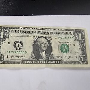 United States One Dollar Bill